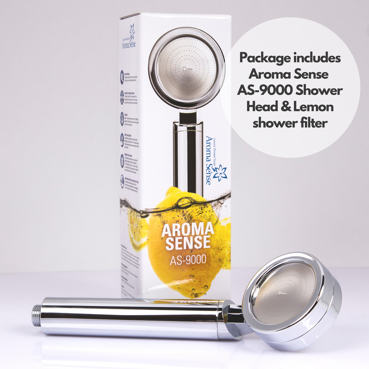 Aroma sense as-9000 luxe douchekop met aroma